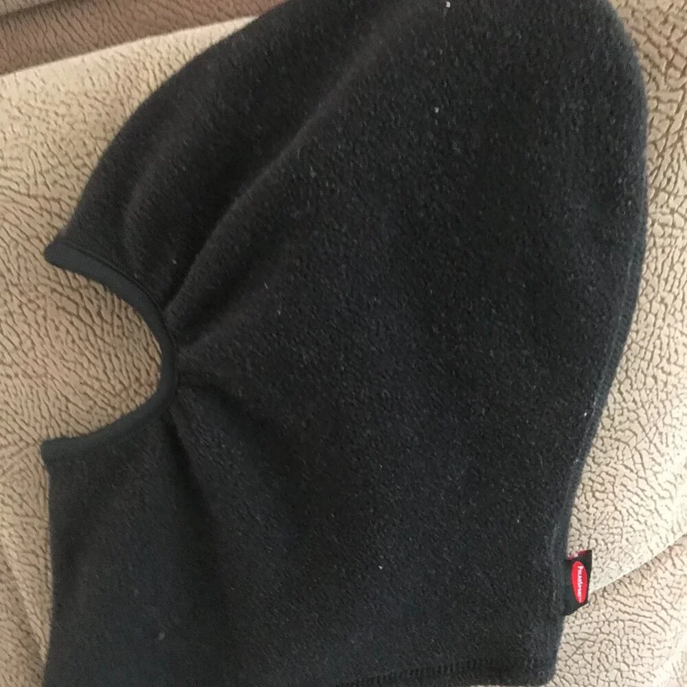 Polarsport - Balaclava Face Full Mask Ski Hood - Black Fleece - Size S/M